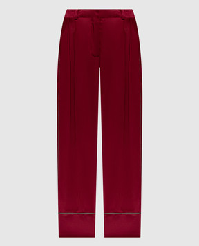 Givenchy Burgundy silk pants BW518P16Q5