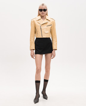 Babe Pay Pls Yellow leather jacket 2209ЗМGRAND