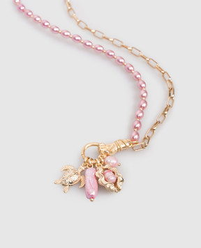 Oceanus Neutica pink necklace with pendant NEUTICA