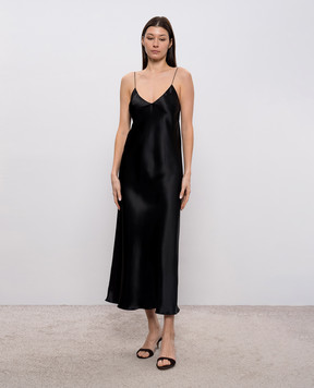 Khaite Taja black midi dress 55994120