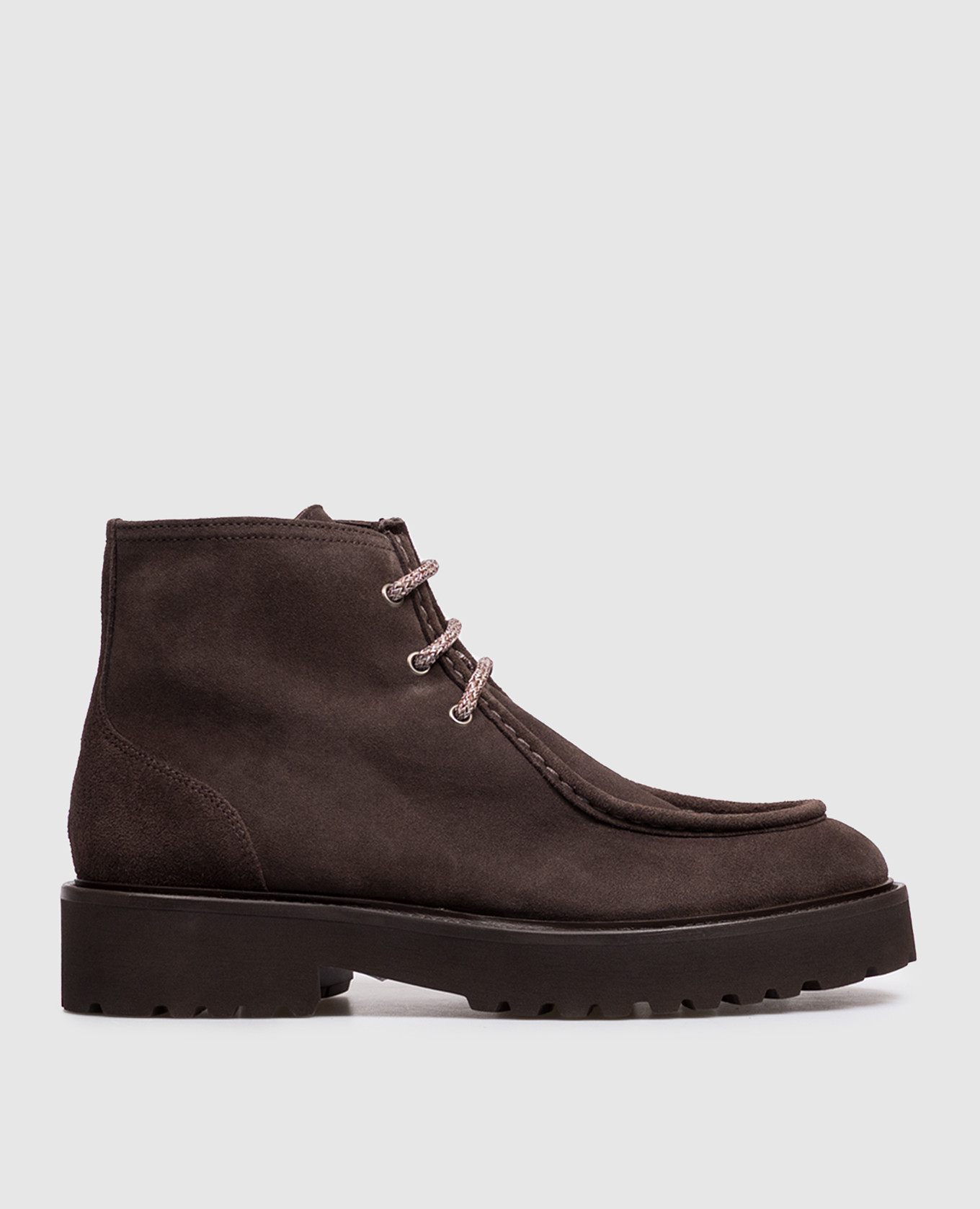 Brown suede boots