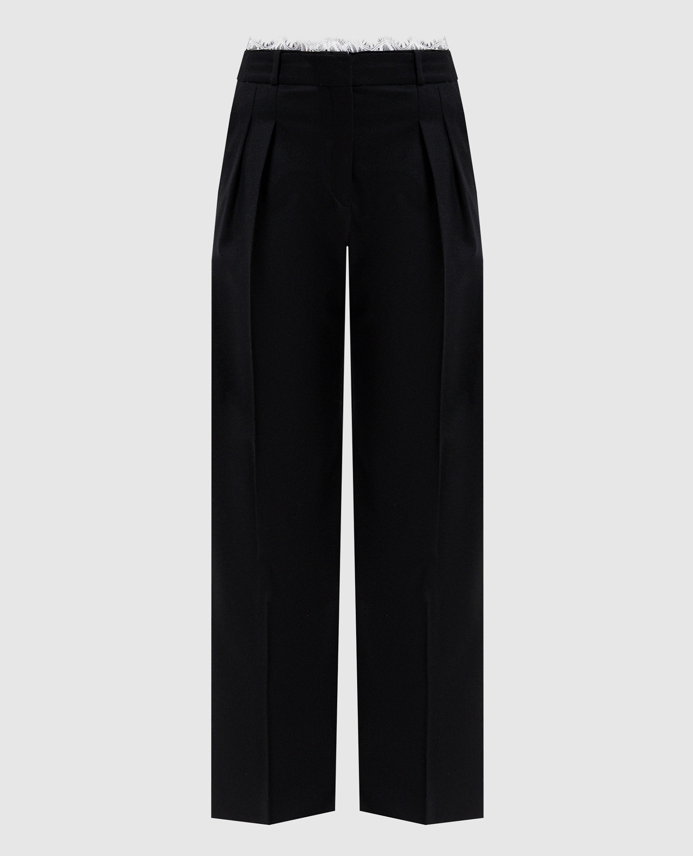 Black SAUL wool and cashmere pants