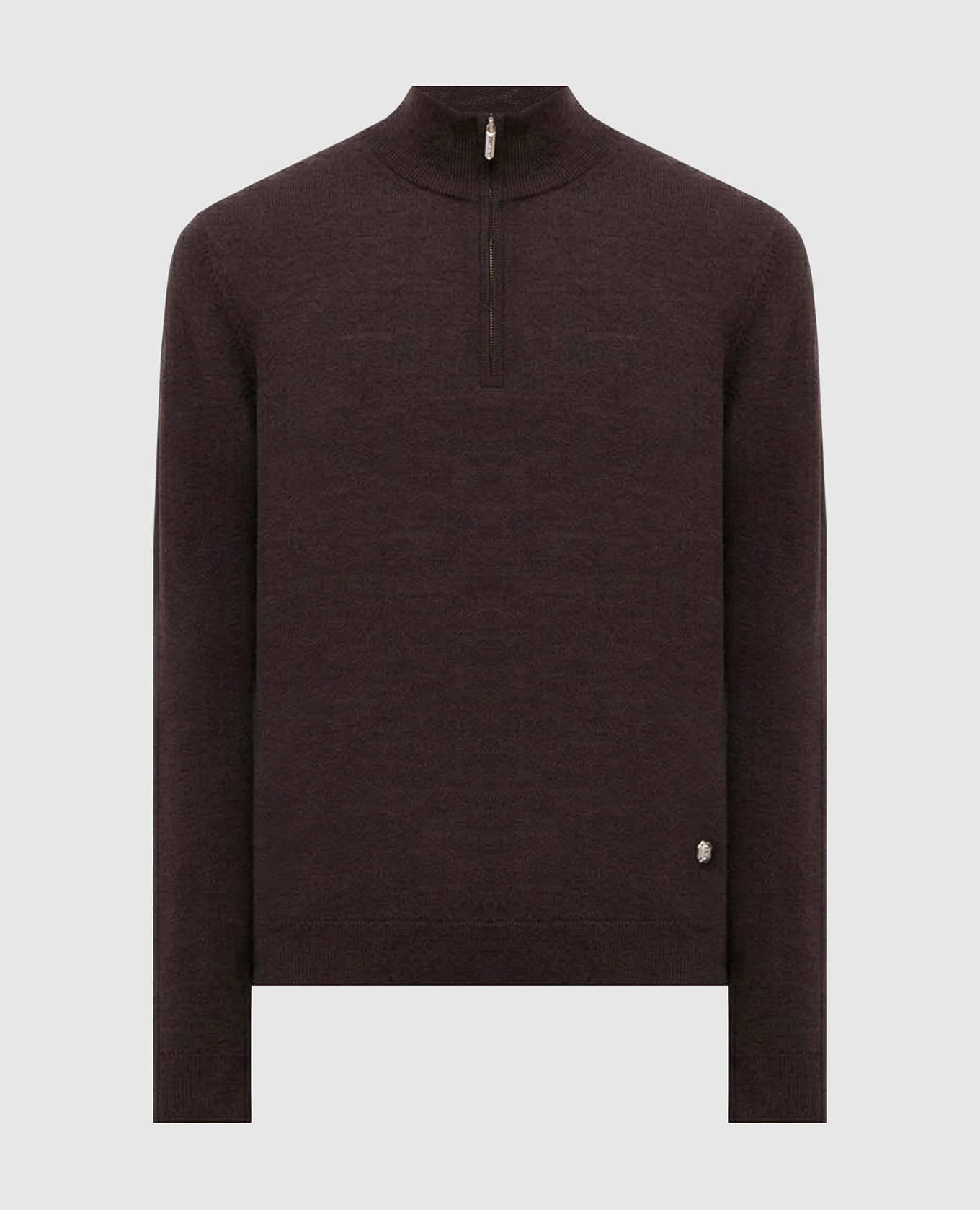 Brown cashmere and silk jumper Bertolo Cashmere