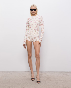 Magda Butrym Pink floral print shorts KNITWEAR20SHORTS391526