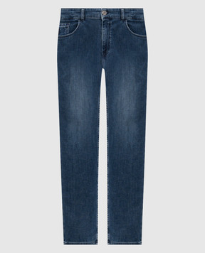 Trussardi Blue jeans with a worn effect P403H304867NMJ380D41