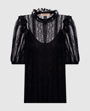Twinset Black lace blouse 261TP2540