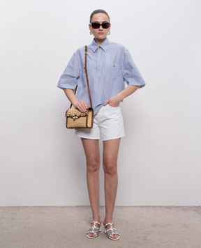 AGOLDE White denim shorts A9127B1183