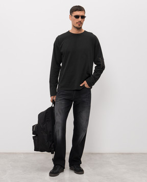Maison Margiela MM6 Black jeans with a vintage effect SH0LA0035M30064