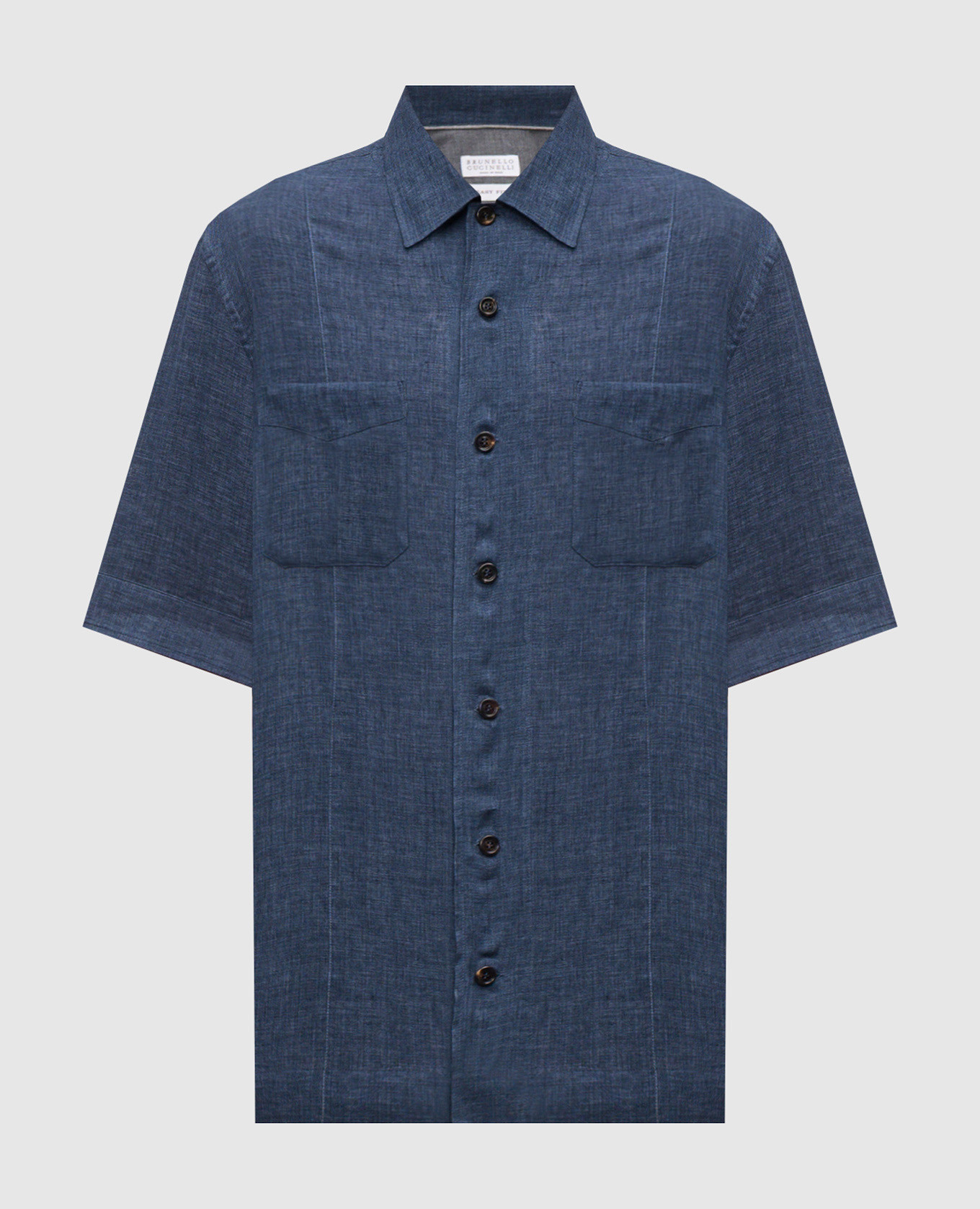 Blue linen shirt