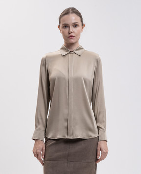Max Mara Green XERO silk blouse MSTXERO