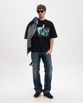 Off-White Black Caravaggio T-shirt 44MAA120S26J00C