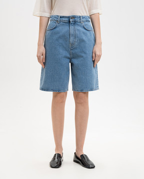 Loulou de Saison ISU blue denim shorts ISULDS