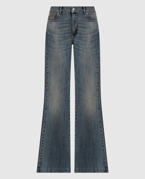 Alexander McQueen Blue flared jeans A005FSQMAC4