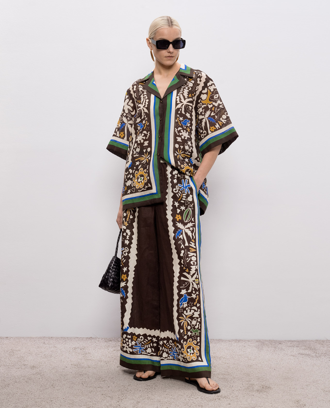 Maroc brown linen pants Alemais 2