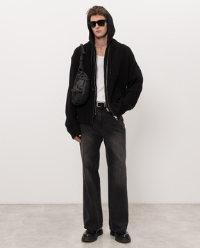 Juun.j Black jacket with wool JC6951P045
