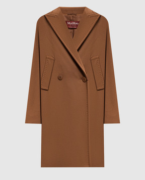 Max Mara Brown double-breasted MASTRO wool coat MSTMASTRO
