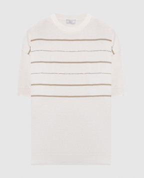 Peserico White top with monil chain A99088F149234S