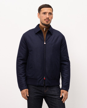 Kiton Blue wool jacket UW2494V0452L