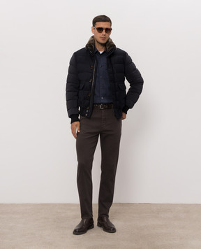 Kiton Blue shirt UMCBUBAH09849