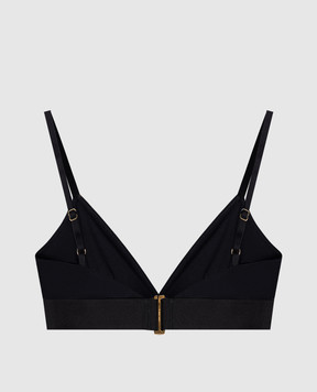 Tom Ford Black bralette with logo pattern BRJ009JEX011