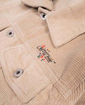 Off-White Children's beige corduroy jacket 44GEV001F5F001