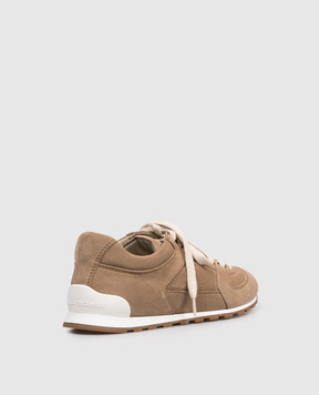 Brunello Cucinelli Brown suede sneakers MZSFG3231