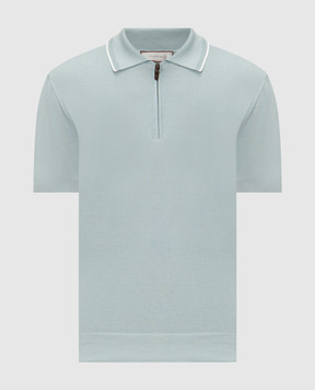 Canali Green cotton polo shirt MK02460C1165