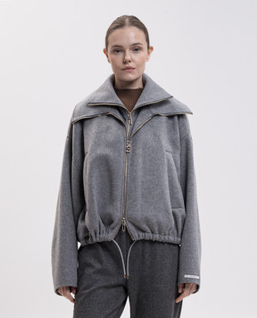 Max Mara Sportmax EMIRO gray wool jacket SPXEMIRO