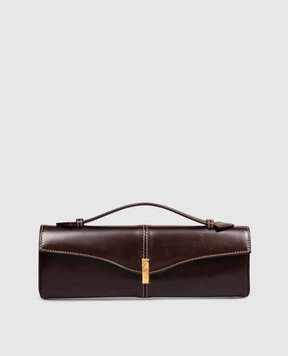 Giuseppe Zanotti Borse brown leather glossy clutch EB60007