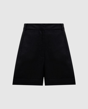 Faithfull Hardy black linen shorts FFC15BLK