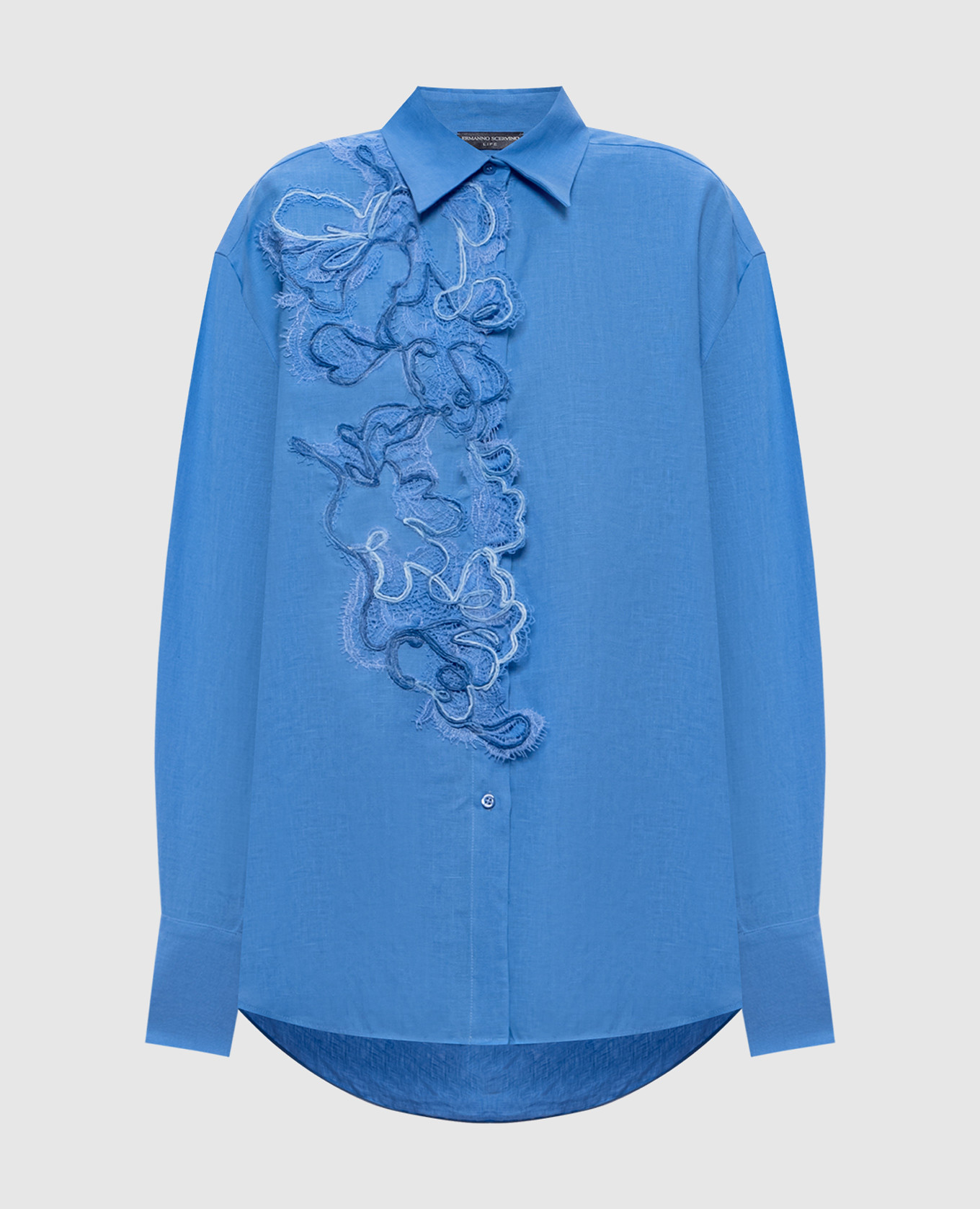 Blue linen shirt