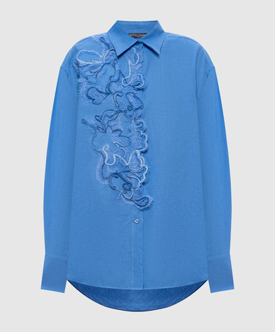 Blue linen shirt