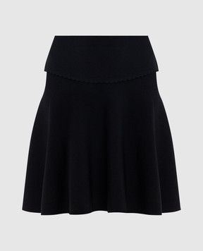 Twinset Black skirt with logo plate 262AT3012
