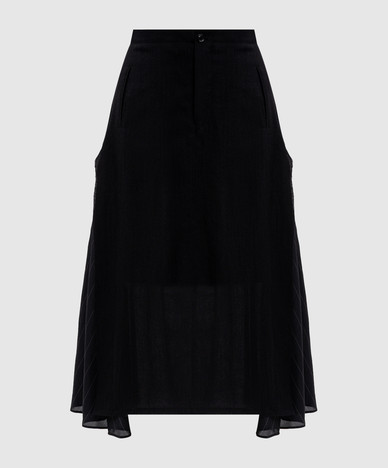 Black skirt with wool