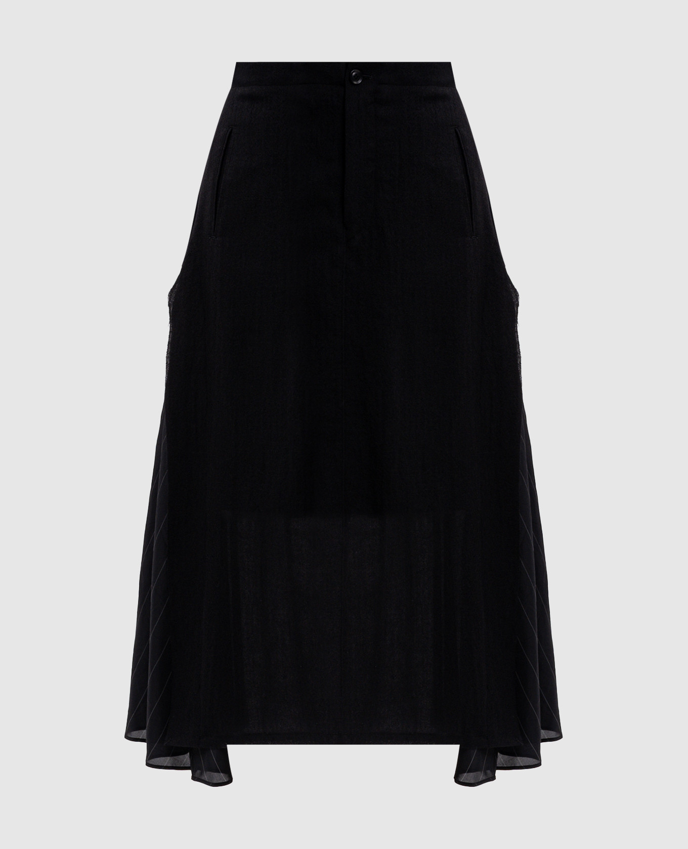 Black skirt with wool