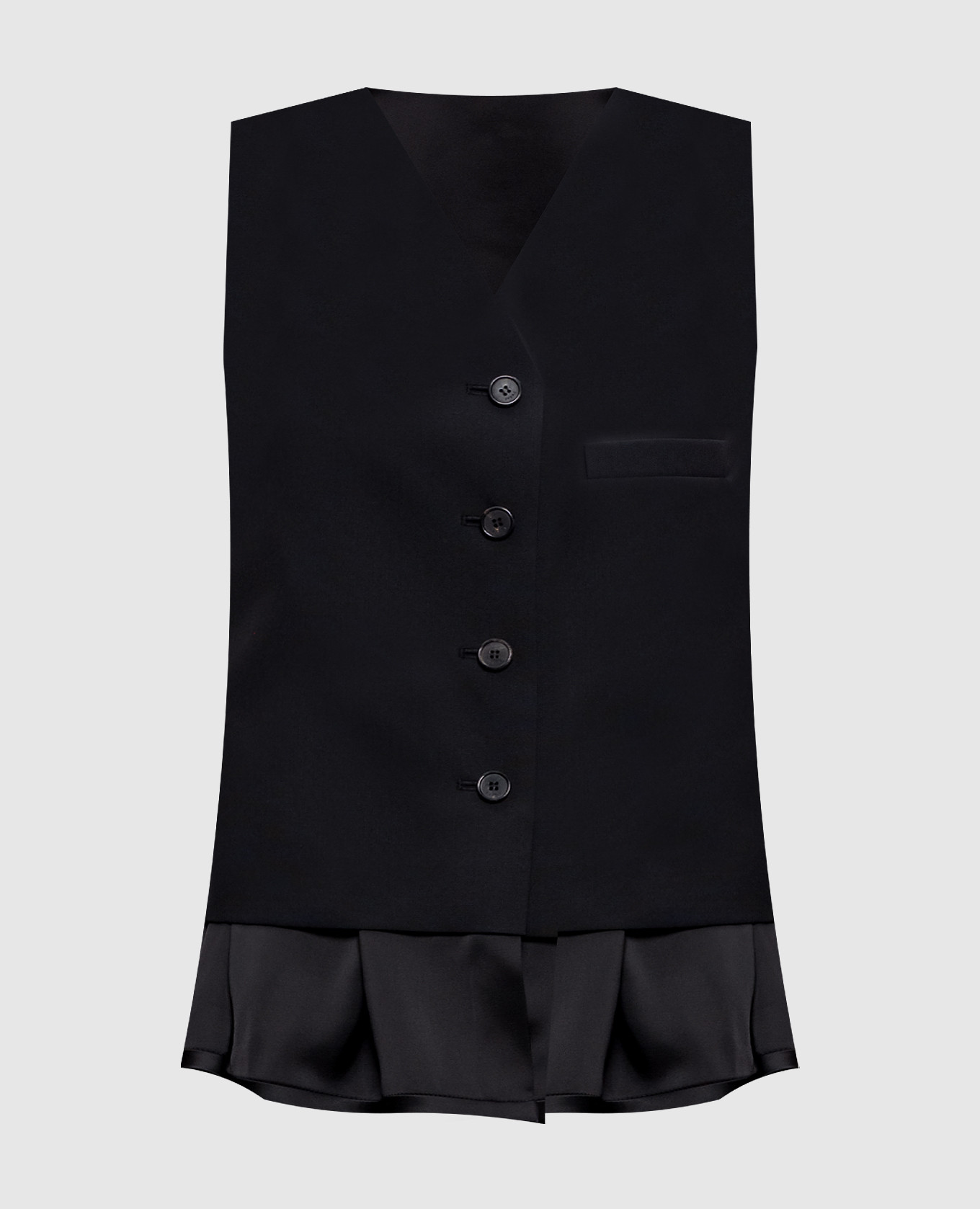 

Black vest with wool Juun.j