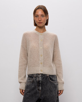 Brunello Cucinelli Beige cardigan with lurex MBG775506