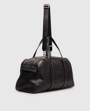 Orciani Black leather travel bag P00760LGN