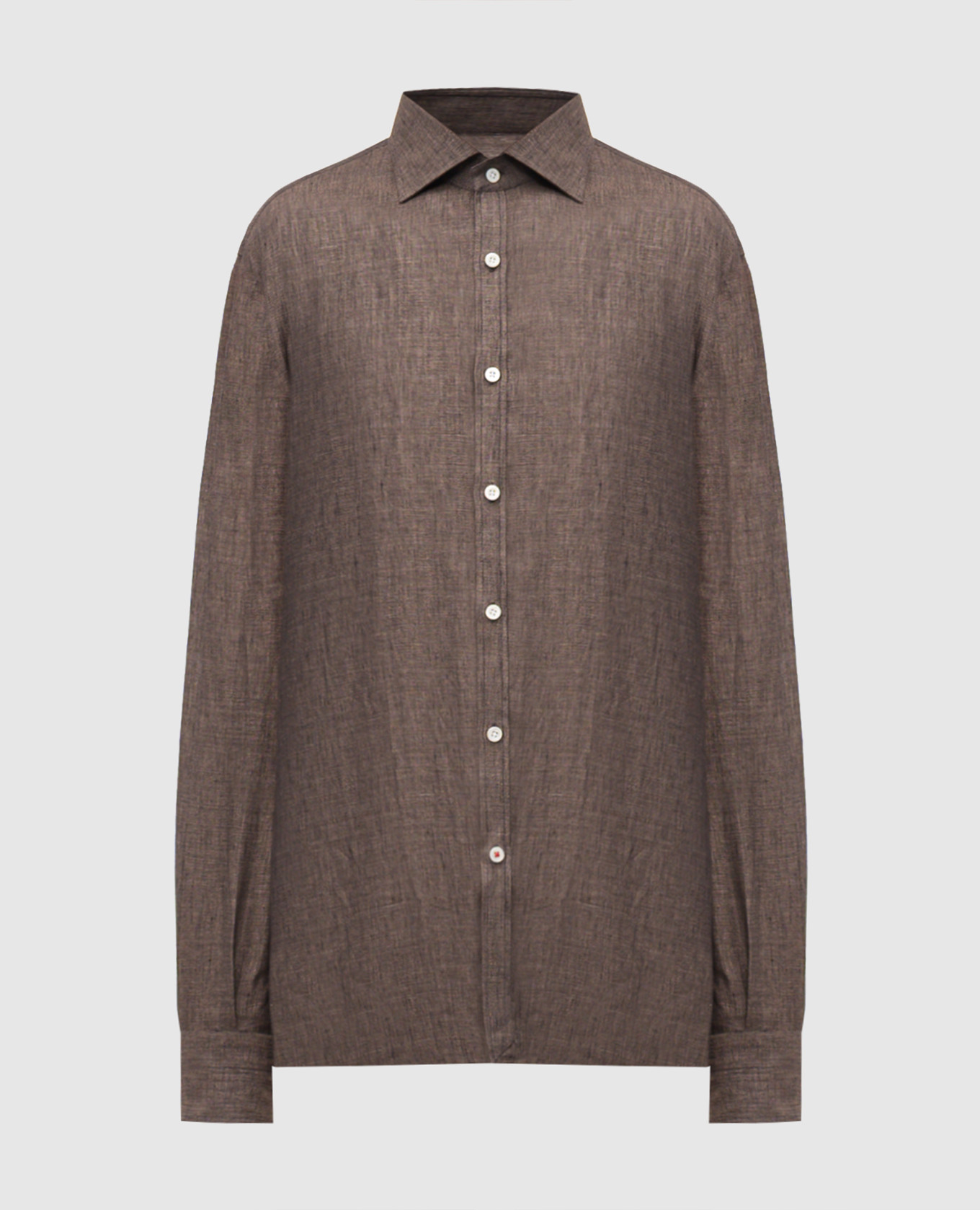 Brown linen shirt