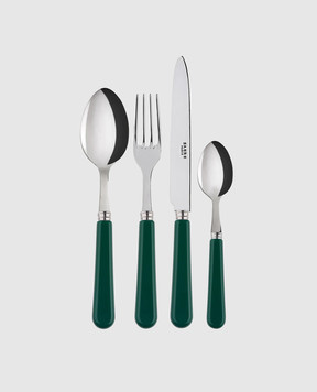 Sabre Paris Pop Unis green cutlery set for 6 people POPUNISMISGREEN24pz