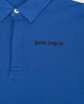 Palm Angels Children's blue polo with ribbon PBBD013S26FLE001