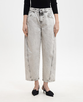 Solotre Gray mom jeans M1AB0158