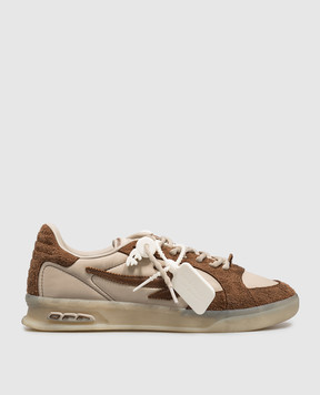 Off-White End Of Play brown combination sneakers OF05968210