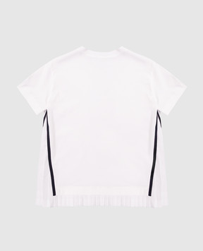 Brunello Cucinelli Children's white pleated T-shirt B0T81T496A