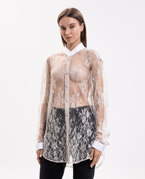 Tom Ford Ivory lace blouse CA3398FAX1884