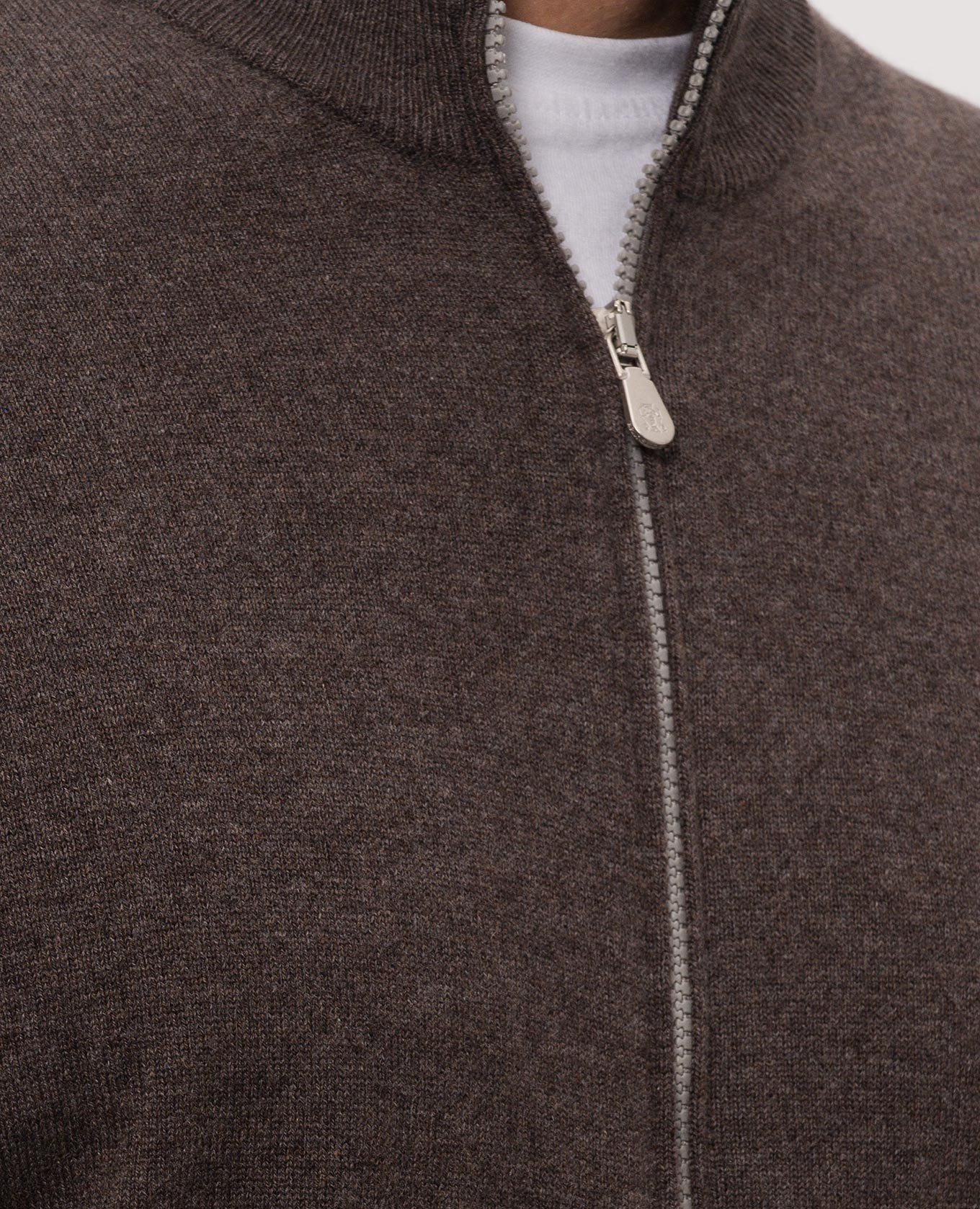 Brown cashmere cardigan Brunello Cucinelli 5