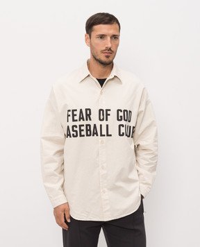 Fear of God Beige shirt with logo print FG9M60611BCG