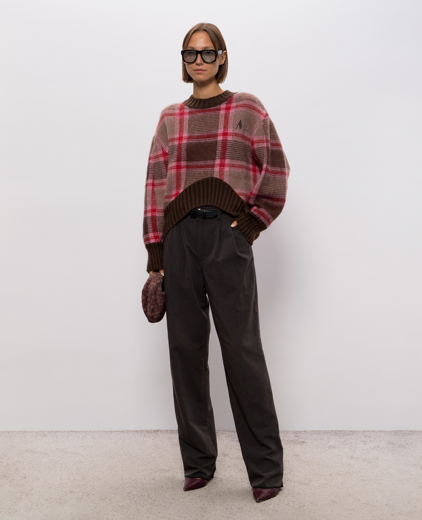 Checked wool sweater The Attico 2