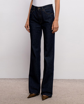 Saint Laurent Blue jeans with logo patch 873630Y21MA