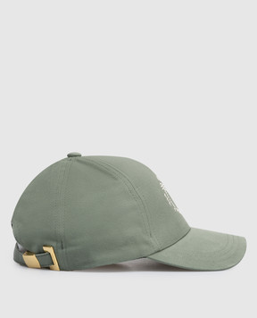 Balmain Green cap with a print GF0XA410CB24